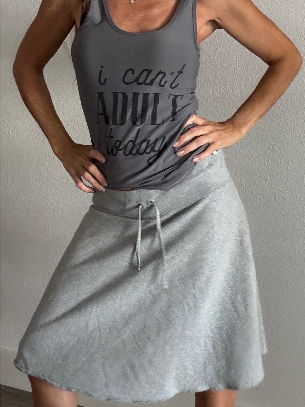 Tommy Hilfiger Sweatpant Gray Skirt